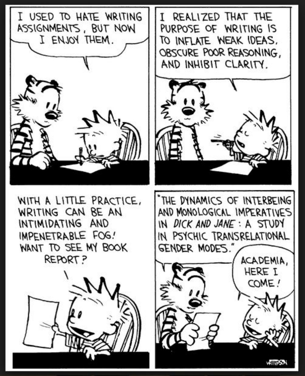 Meme Of The Week 11 Calvin And Hobbes The Write Attitude